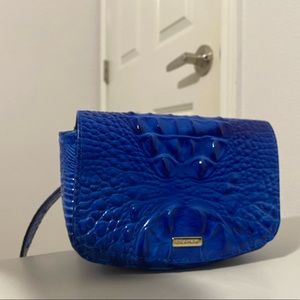 Brahmin blue 3 way small bag